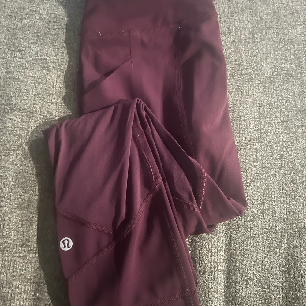lululemon athletica Burgundy Leggings